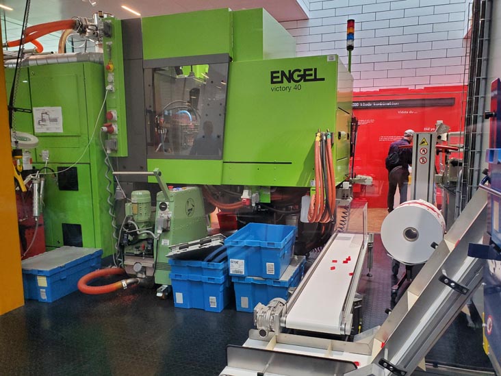 Six Bricks Experience Moulding Machine, LEGO House, Billund, Denmark, July 27, 2025