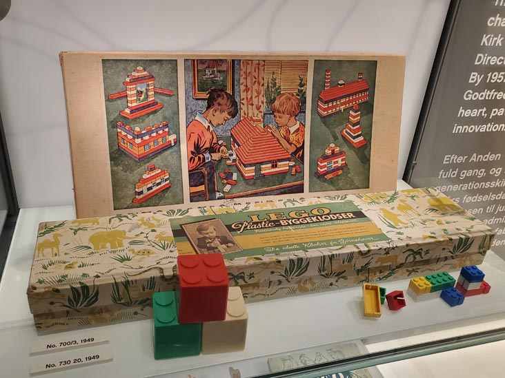 1949 Lego Set, History Collection, LEGO House, Billund, Denmark, July 27, 2025