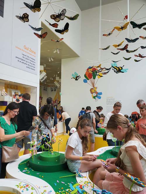 LEGO Flower Meadow, Yellow Zone, LEGO House, Billund, Denmark, July 27, 2025