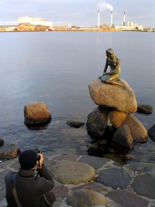The Little Mermaid (Den Lille Havfrue), Langelinie, Copenhagen, Denmark, November 16, 2007