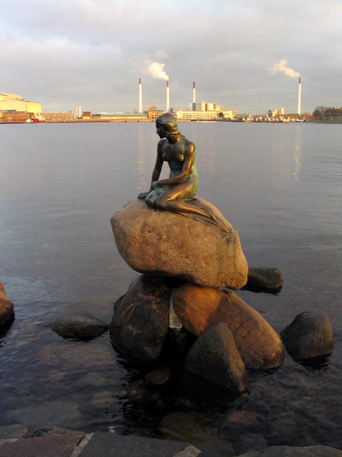 The Little Mermaid (Den Lille Havfrue), Langelinie, Copenhagen, Denmark, November 16, 2007