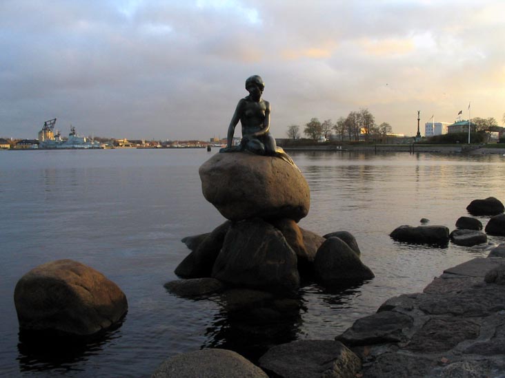 The Little Mermaid (Den Lille Havfrue), Langelinie, Copenhagen, Denmark, November 16, 2007