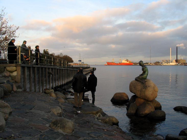 The Little Mermaid (Den Lille Havfrue), Langelinie, Copenhagen, Denmark, November 16, 2007