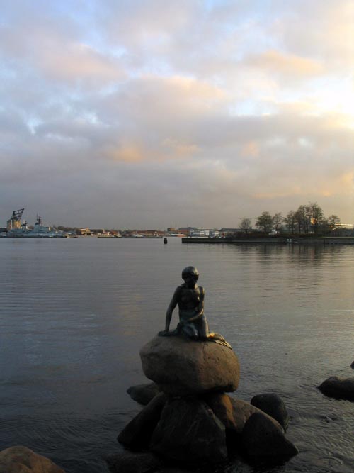 The Little Mermaid (Den Lille Havfrue), Langelinie, Copenhagen, Denmark, November 16, 2007