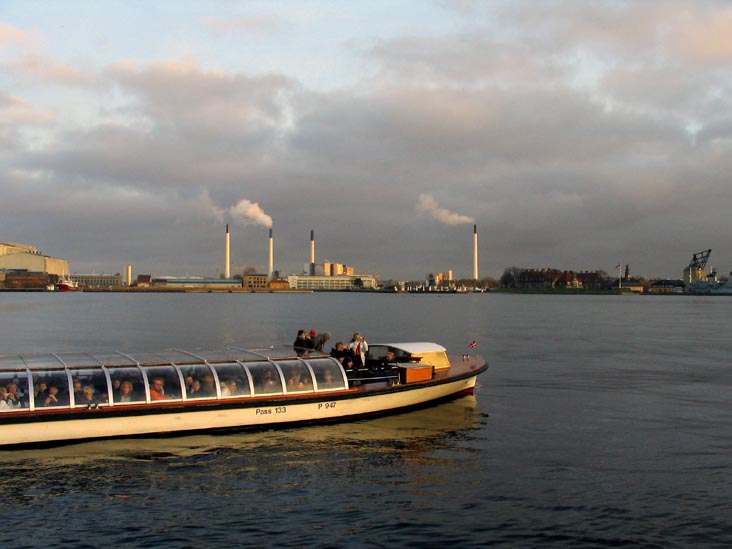 Sightseeing Boat, The Little Mermaid (Den Lille Havfrue), Langelinie, Copenhagen, Denmark, November 16, 2007