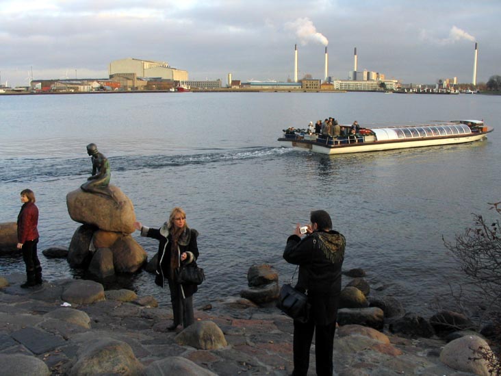 The Little Mermaid (Den Lille Havfrue), Langelinie, Copenhagen, Denmark, November 16, 2007