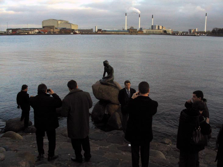 The Little Mermaid (Den Lille Havfrue), Langelinie, Copenhagen, Denmark, November 16, 2007