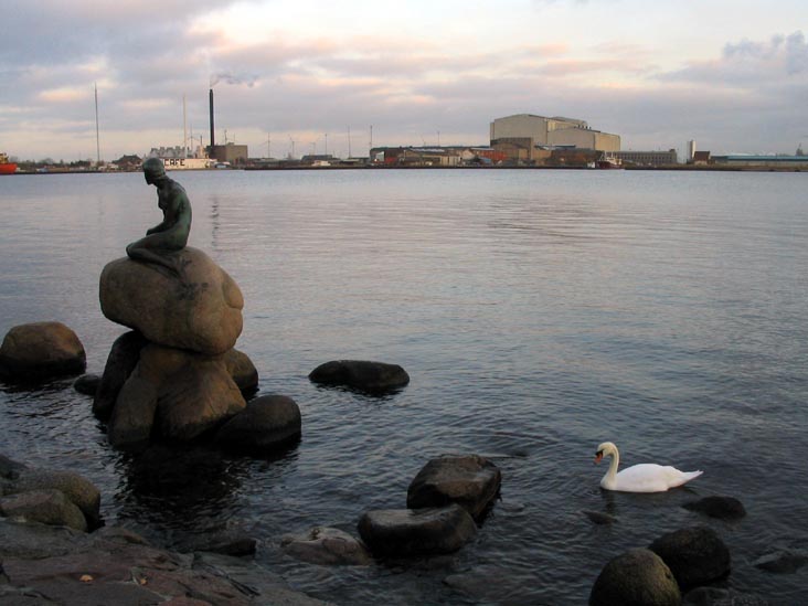 The Little Mermaid (Den Lille Havfrue), Langelinie, Copenhagen, Denmark, November 16, 2007