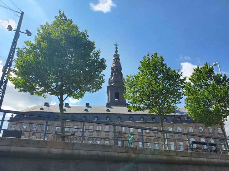 Christiansborg Palace From Slotsholm Canal, Netto-Bådene Boat Tour, Copenhagen, Denmark, July 28, 2025