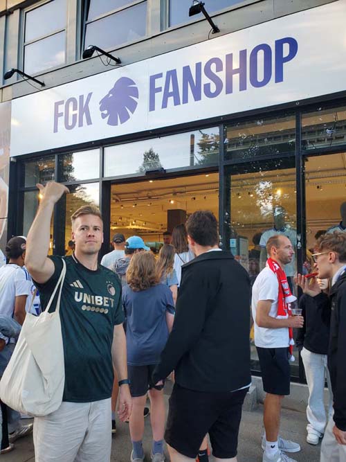 FCK Fanshop, Parken Stadium, Copenhagen, Denmark, July 26, 2025