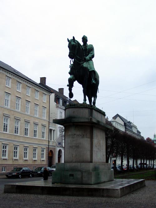 Christian X Statue, Sankt Annæ Plads, Copenhagen, Denmark, November 17, 2007