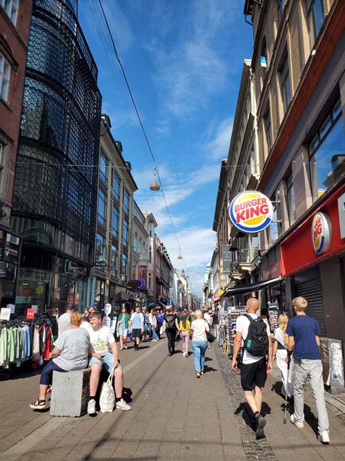 Looking North Up Strøget From Rådhuspladsen, Copenhagen, Denmark, July 23, 2025