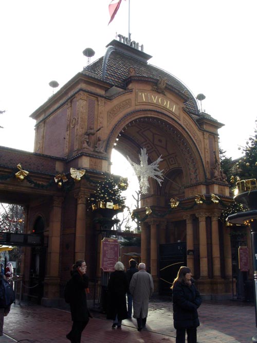 Tivoli Gardens, Vesterbrogade Entrance, Copenhagen, Denmark, November 16, 2007