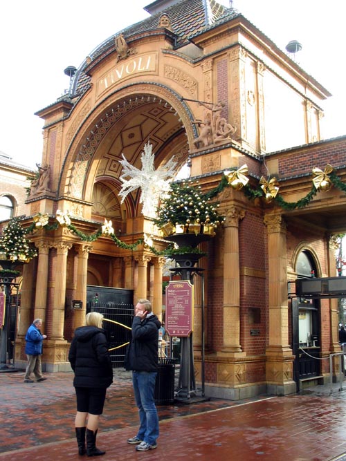 Tivoli Gardens, Vesterbrogade Entrance, Copenhagen, Denmark, November 16, 2007