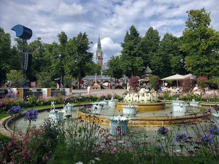 Fountain, Tivoli Gardens, Copenhagen, Denmark, July 24, 2025
