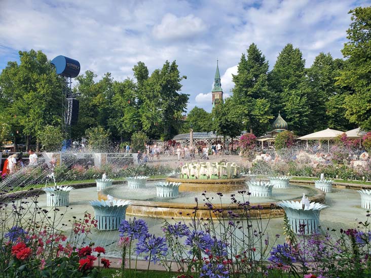 Fountain, Tivoli Gardens, Copenhagen, Denmark, July 24, 2025