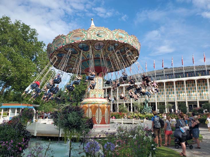 Swing Carousel, Tivoli Gardens, Copenhagen, Denmark, July 24, 2025