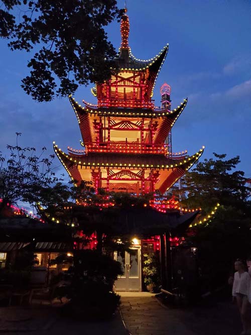 Chinese Tower, Tivoli Gardens, Copenhagen, Denmark, July 24, 2025