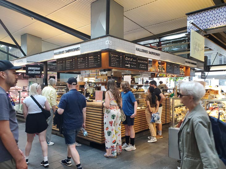 Hallernes Smørrebrød, Torvehallerne, Frederiksborggade 21, Copenhagen, Denmark, July 28, 2025