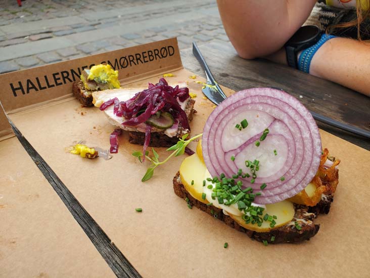 Hallernes Smørrebrød, Torvehallerne, Frederiksborggade 21, Copenhagen, Denmark, July 28, 2025