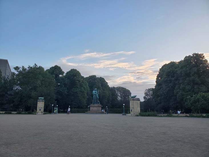 Genforeningsmonumentet, Fælledparken Entrance, Trianglen, Copenhagen, Denmark, July 26, 2025
