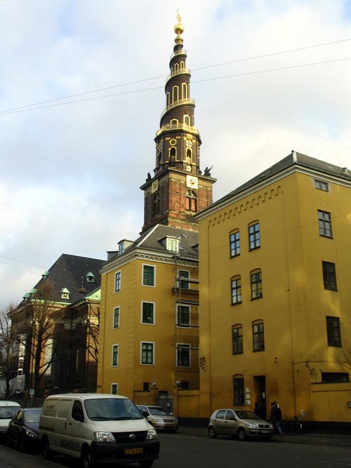 Vor Frelsers Kirke From Dronningensgade, Christianshavn, Copenhagen, Denmark