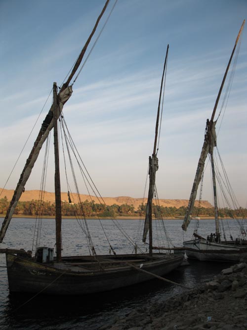 Felucca Boats, Nile River, Aswan, Egypt