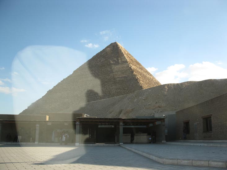 Great Pyramid of Giza From Ticket Office Area, Giza Pyramid Complex, Cairo, Egypt