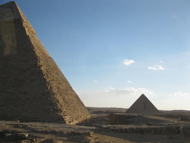 Pyramid of Khafre and Pyramid of Menkaure, Giza Pyramid Complex, Cairo, Egypt