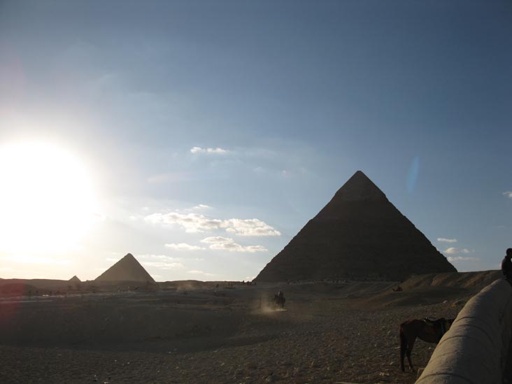 Pyramid of Khafre and Pyramid of Menkaure, Giza Pyramid Complex, Cairo, Egypt