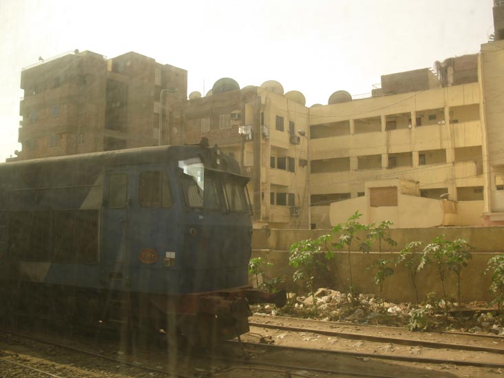 Approaching Aswan Station, Egyptian National Railways Train No. 996 From Cairo To Aswan, December 30, 2010