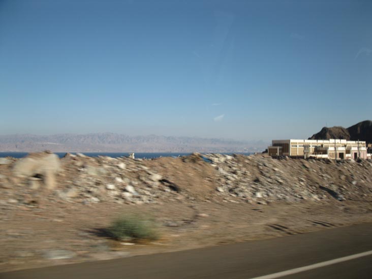 Red Sea From Highway 33 Near Taba, Sinai, Egypt