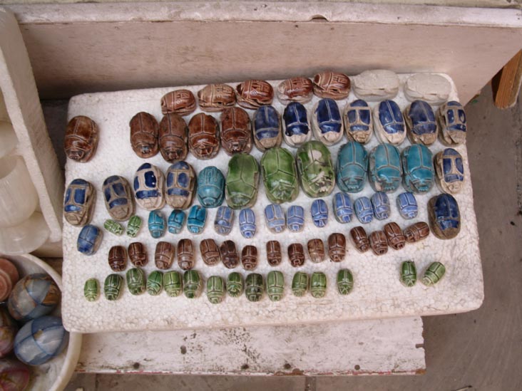 Scarabs, Bazaar, Deir el-Bahari, West Bank, Luxor, Egypt