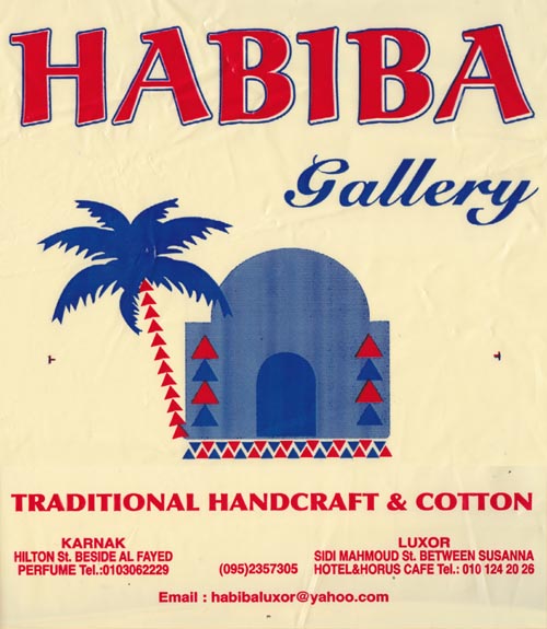 Bag, Habiba Gallery, Sidi Mahmoud Street, El-Souk Market, Luxor, Egypt