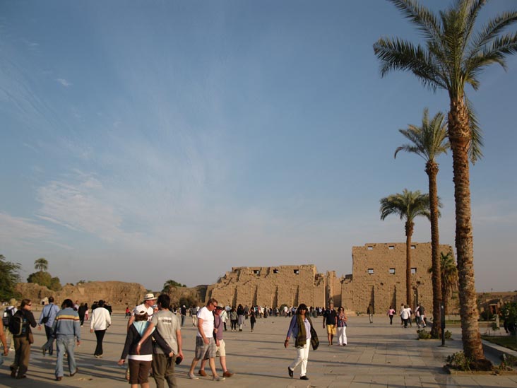 View Toward First Pylon, Temple of Amun, Karnak Temple Complex, Luxor, Egypt