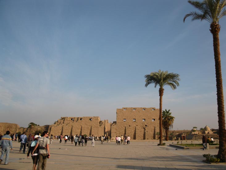 View Toward First Pylon, Temple of Amun, Karnak Temple Complex, Luxor, Egypt