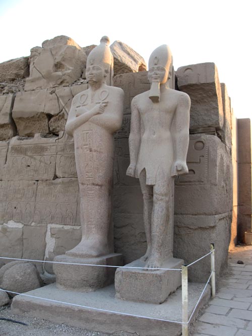 Statue, Eighth Pylon, Karnak Temple Complex, Luxor, Egypt