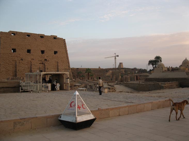 View Toward First Pylon, Temple of Amun, Karnak Temple Complex, Luxor, Egypt