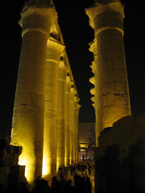 Colonnade Leading To Court of Ramesses II, Luxor Temple, Luxor, Egypt