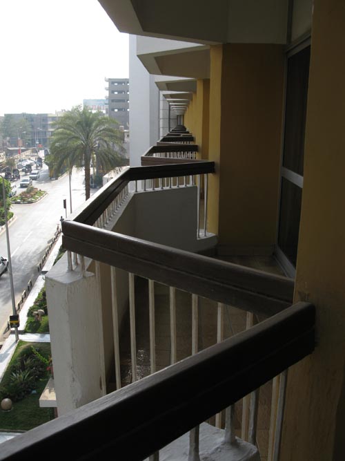 View From Balcony of Room 403, Pyramisa Isis Hotel & Suites Luxor, Khaled Ibn El Waild Street, Luxor, Egypt