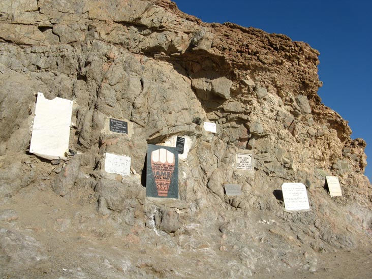 Diver Memorials, Blue Hole, Red Sea, Dahab, Sinai, Egypt