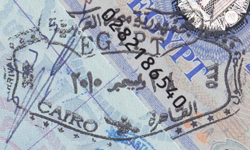 Egypt Entry Stamp