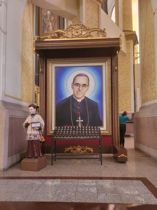 Óscar Romero Portrait, Catedral Metropolitana de San Salvador/Metropolitan Cathedral of San Salvador, San Salvador, El Salvador, August 7, 2024