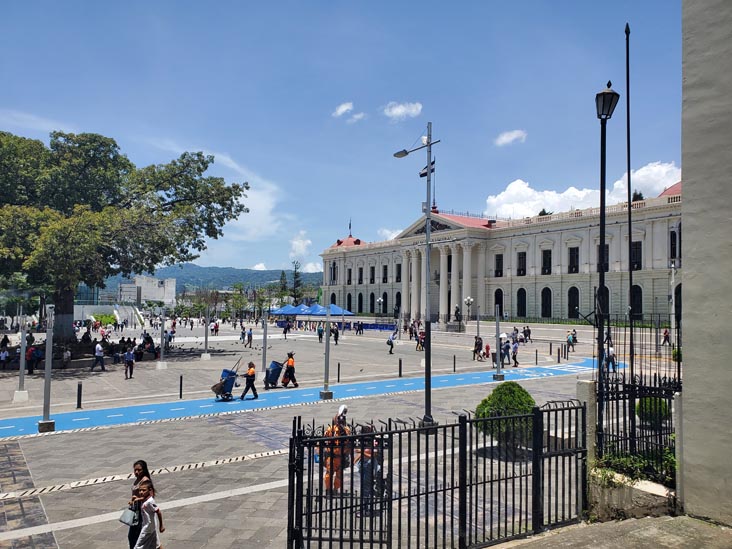 Looking Out Onto Plaza Barrios From Catedral Metropolitana de San Salvador/Metropolitan Cathedral of San Salvador, Centro Histórico, San Salvador, El Salvador, August 7, 2024