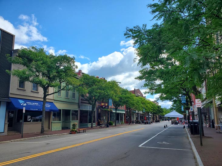 East Market Street Between Cedar Street and Wall Street, Corning, New York, August 30, 2020