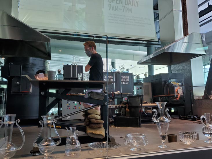 Glass Blowing Demonstration, Corning Museum of Glass, Corning, New York, August 29, 2020