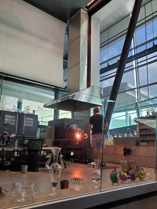 Glass Blowing Demonstration, Corning Museum of Glass, Corning, New York, August 29, 2020