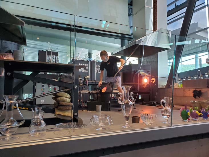 Glass Blowing Demonstration, Corning Museum of Glass, Corning, New York, August 29, 2020