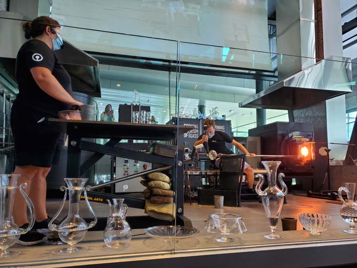 Glass Blowing Demonstration, Corning Museum of Glass, Corning, New York, August 29, 2020