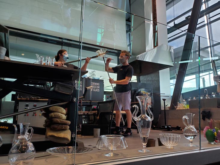 Glass Blowing Demonstration, Corning Museum of Glass, Corning, New York, August 29, 2020